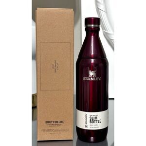 Stanley All Day 20oz Slim Bottle, GARNET SHINE